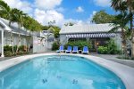 Shared Heated Family pool where we have Happy Hour 4-5 on Wed. and Sat.